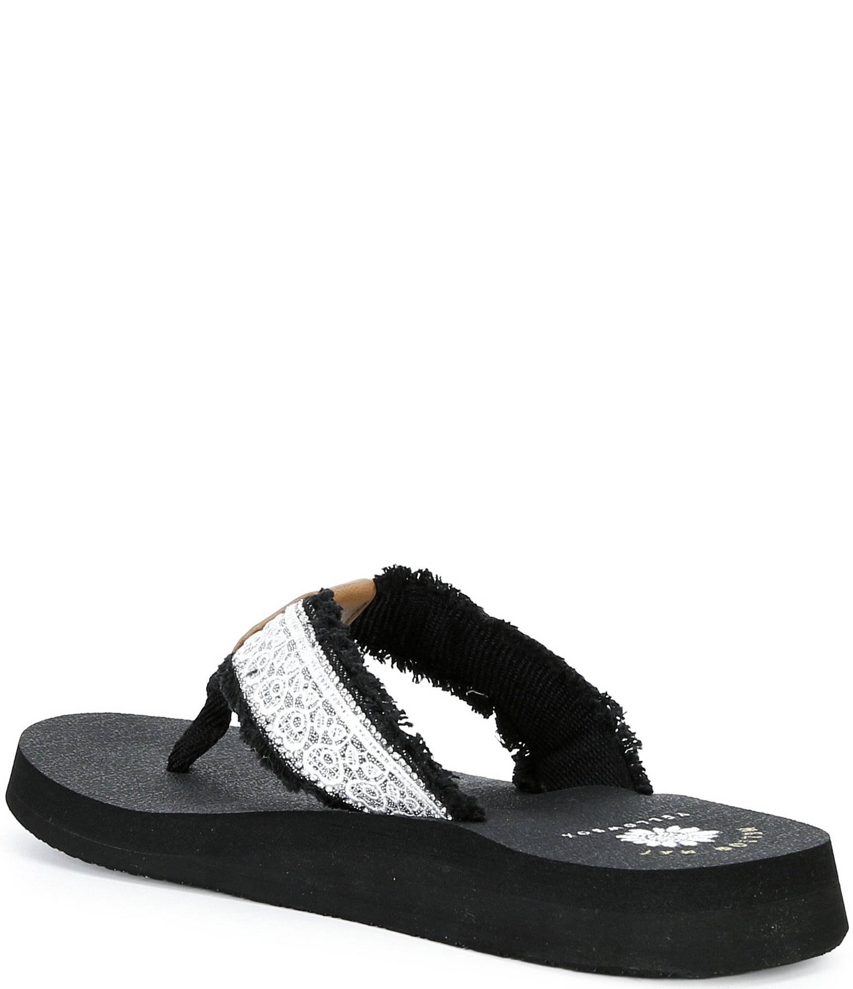Yellow Box Nara Embellished Flip Flop Sandals