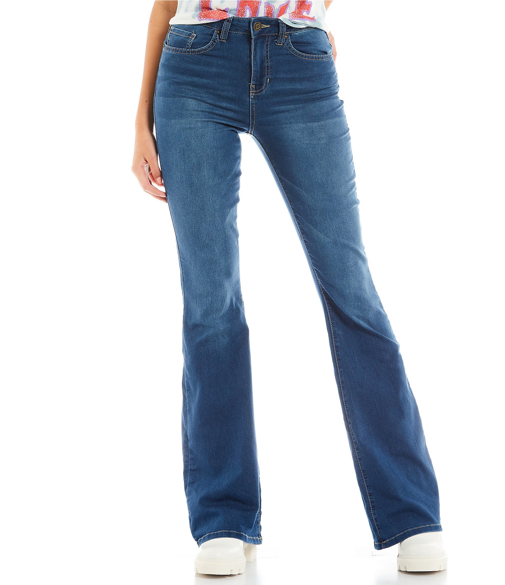 YMI Jeanswear Hyperflex High Rise Flare Jeans | Dillard's