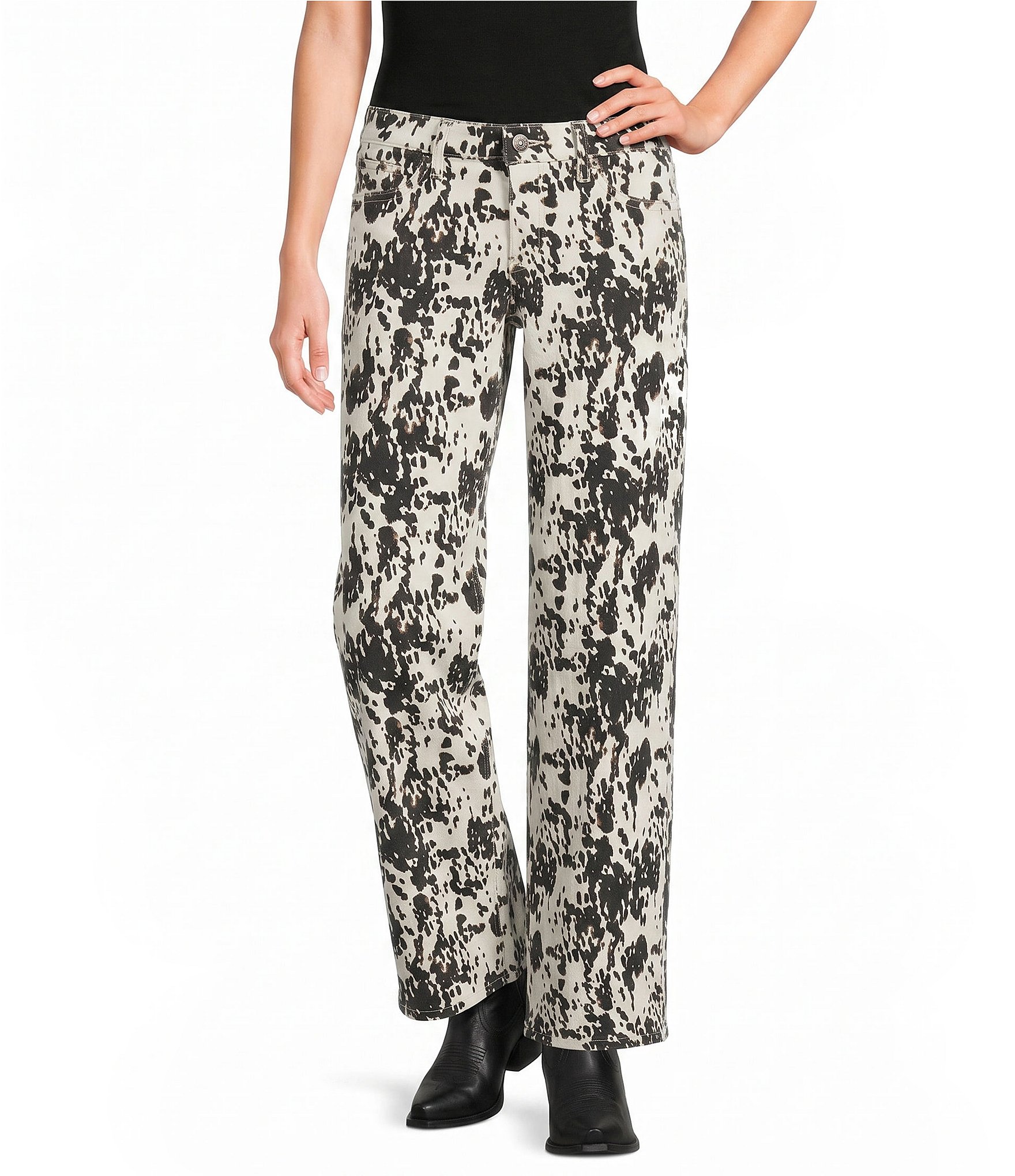 YMI Jeanswear Low Loose Bronco Print Pants