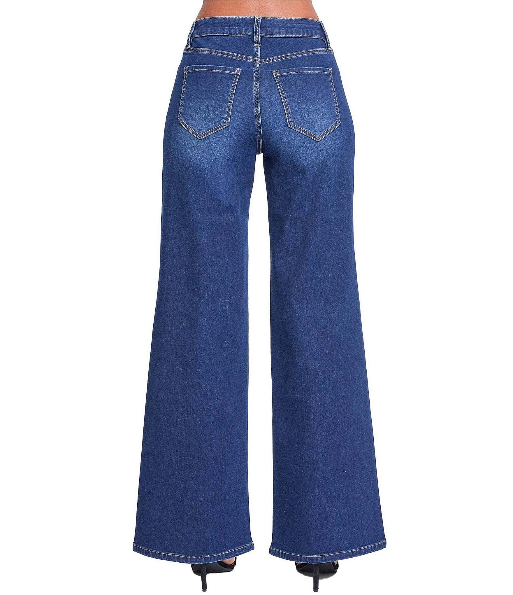 YMI Jeanswear Low Rise Wide Leg Jeans