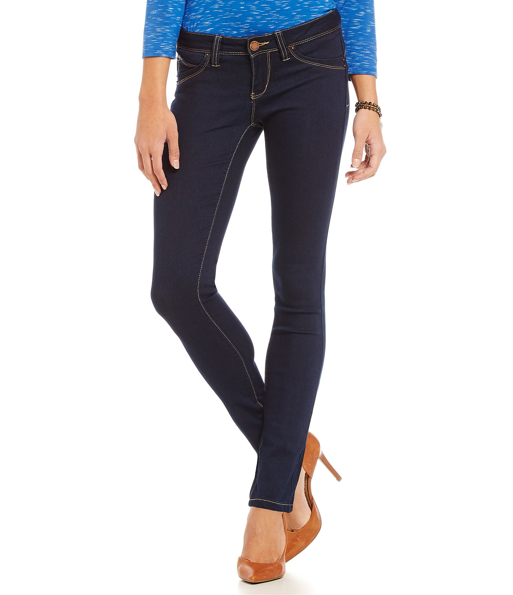 YMI Jeanswear WannaBettaButt Skinny Stretch Denim Jeans | Dillards