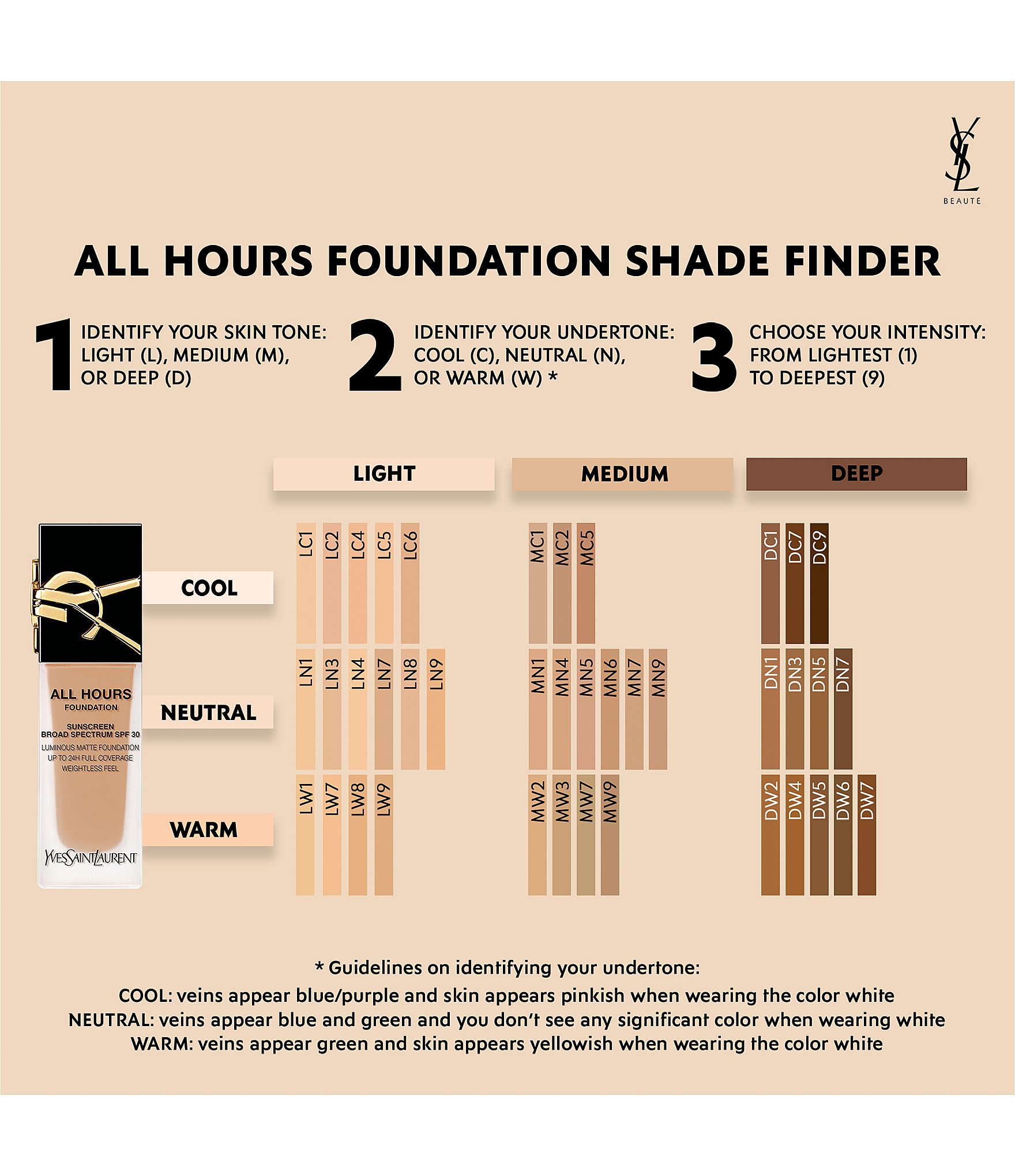 Yves Saint Laurent Beaute All Hours Luminous Matte Full-Coverage 24H SPF 30 Foundation