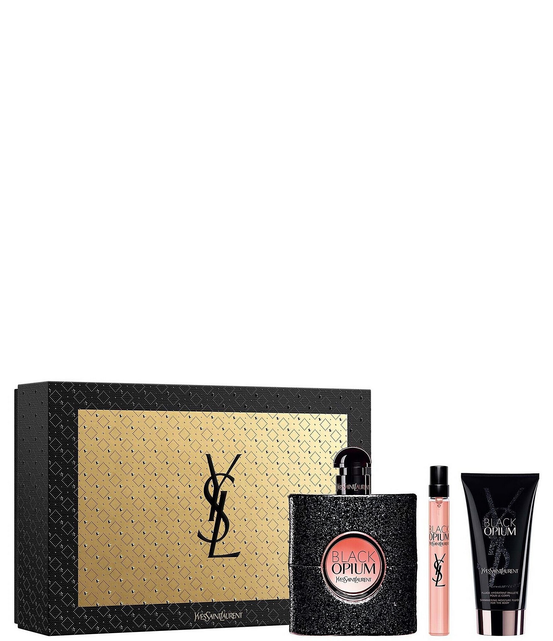 kwaadheid de vrije loop geven Valkuilen markeerstift Yves Saint Laurent Beaute Black Opium Eau de Parfum 3-Piece Gift Set |  Dillard's