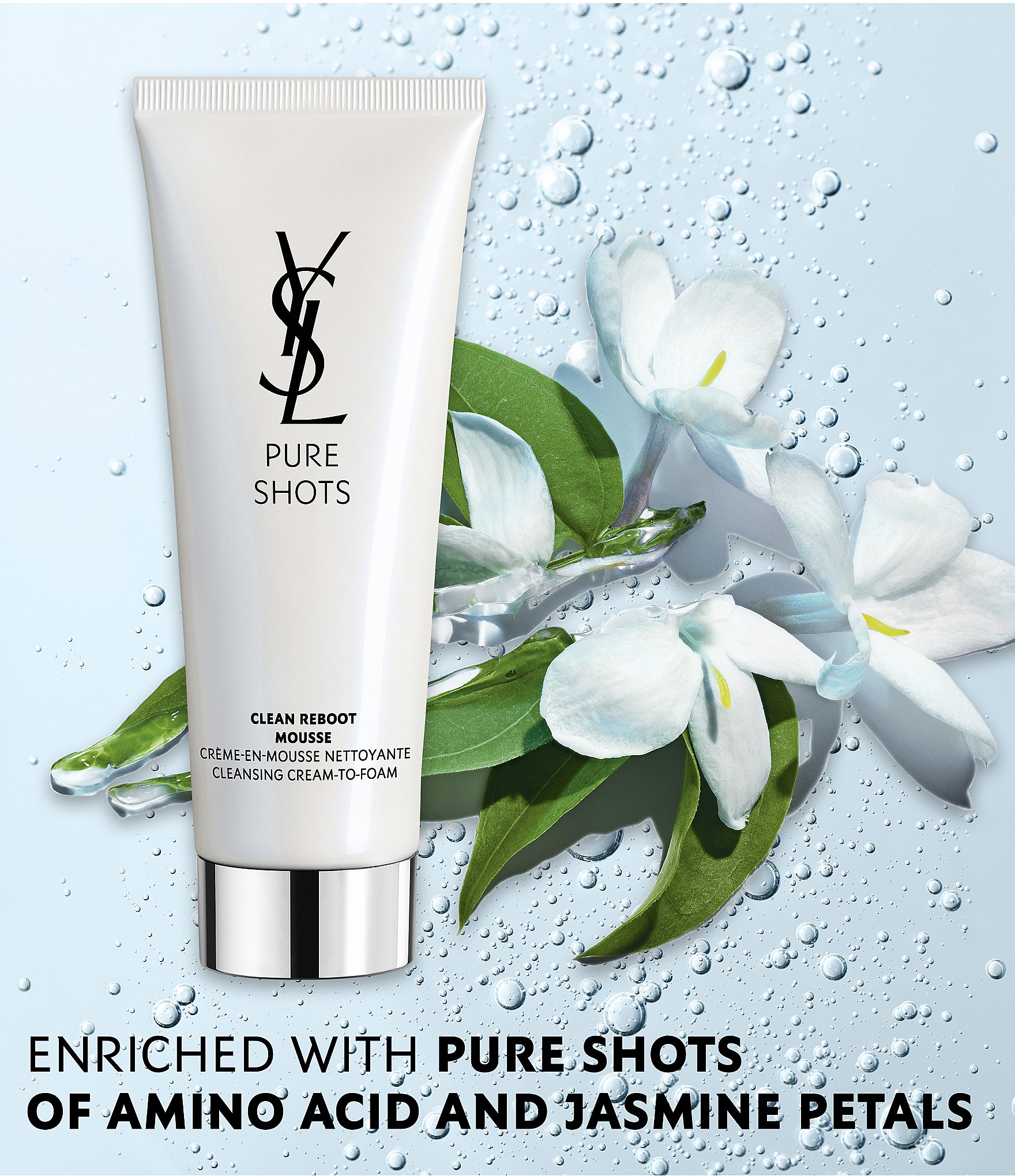 Yves Saint Laurent Beaute Pure Shots Clean Reboot Mousse Cleanser