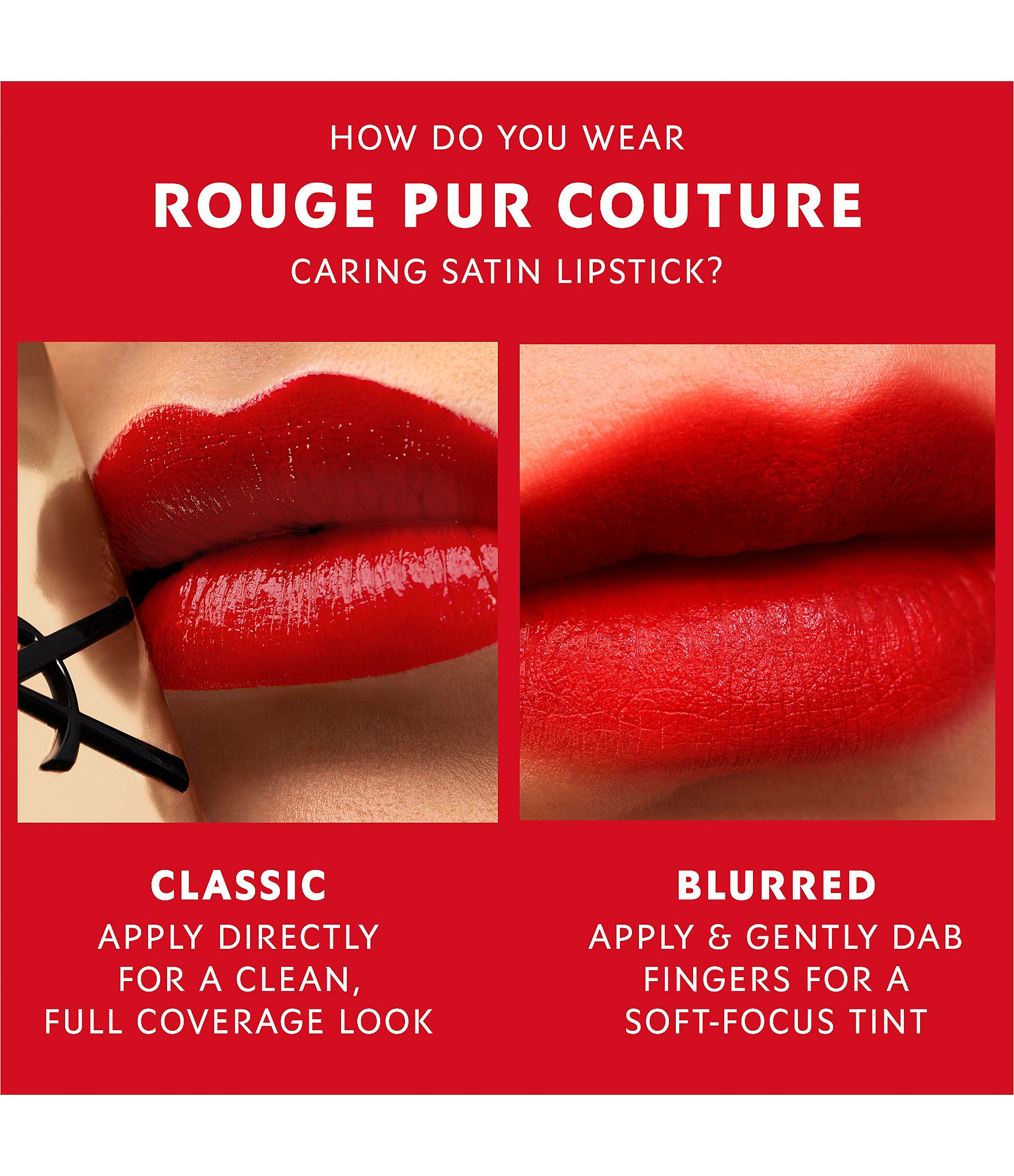 Yves Saint Laurent Beaute Rouge Pur Couture Caring Satin Lipstick