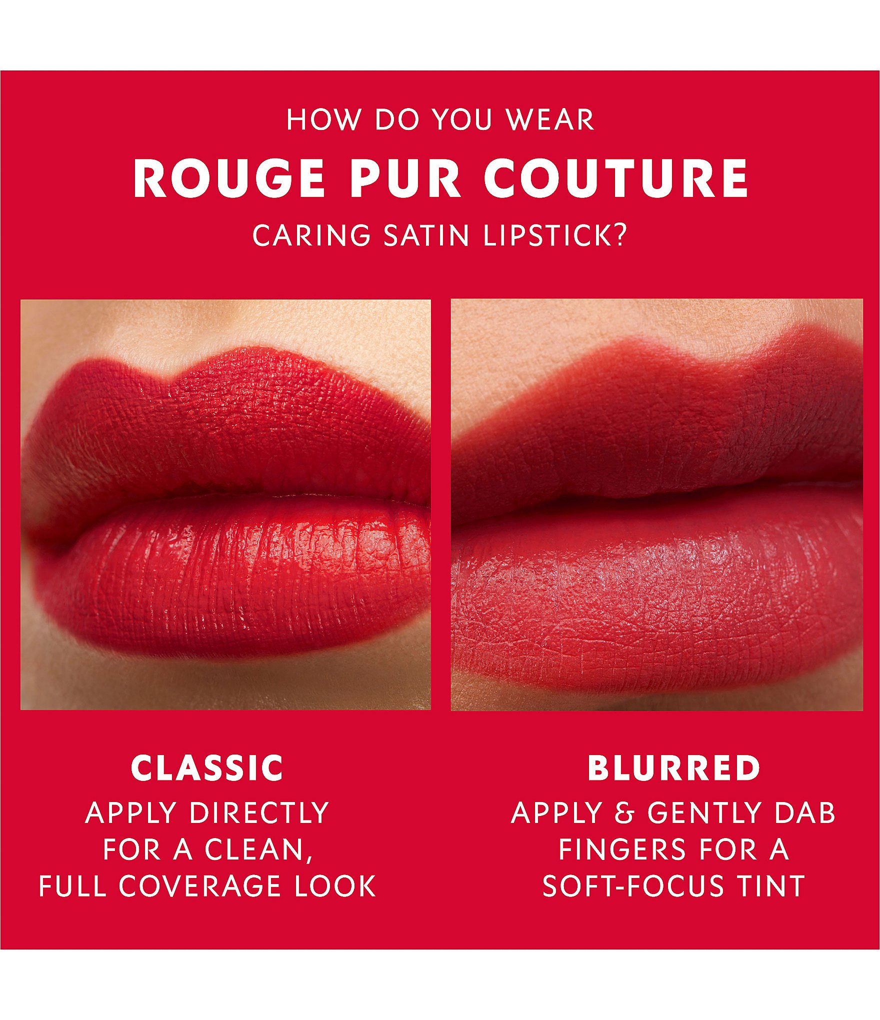 Yves Saint Laurent Beaute Rouge Pur Couture Caring Satin Lipstick