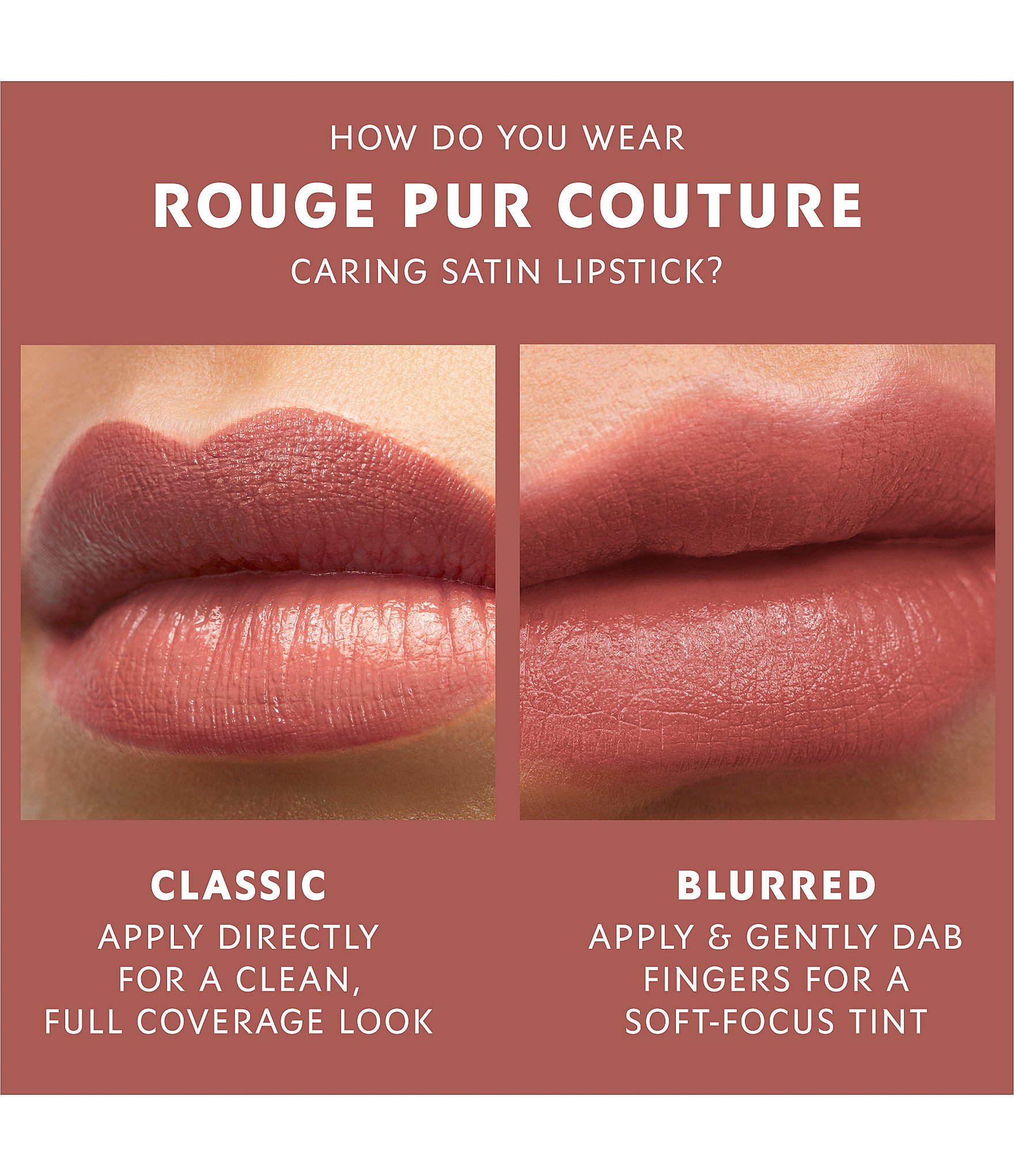 Yves Saint Laurent Beaute Rouge Pur Couture Caring Satin Lipstick