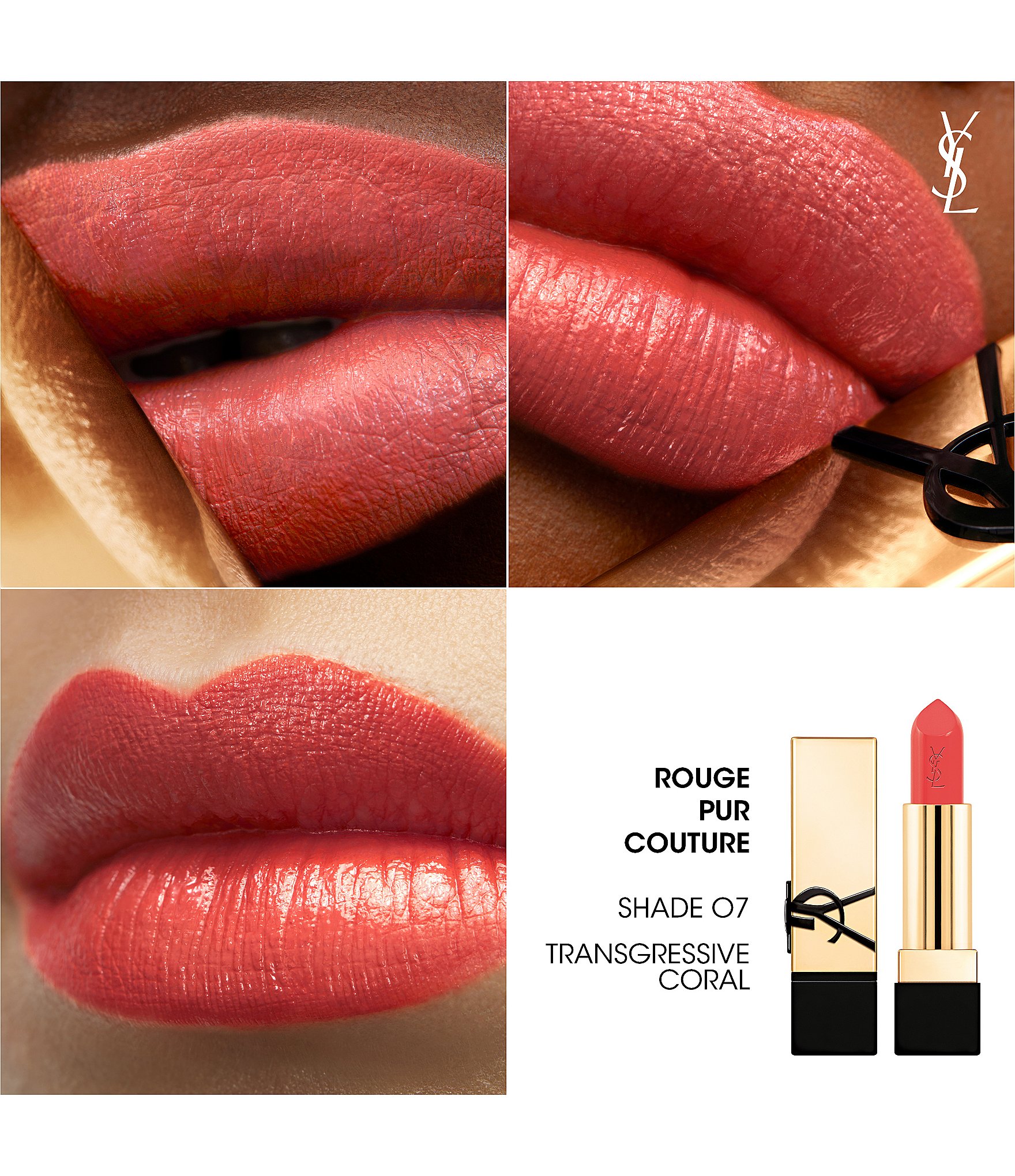 Yves Saint Laurent Beaute Rouge Pur Couture Caring Satin Lipstick