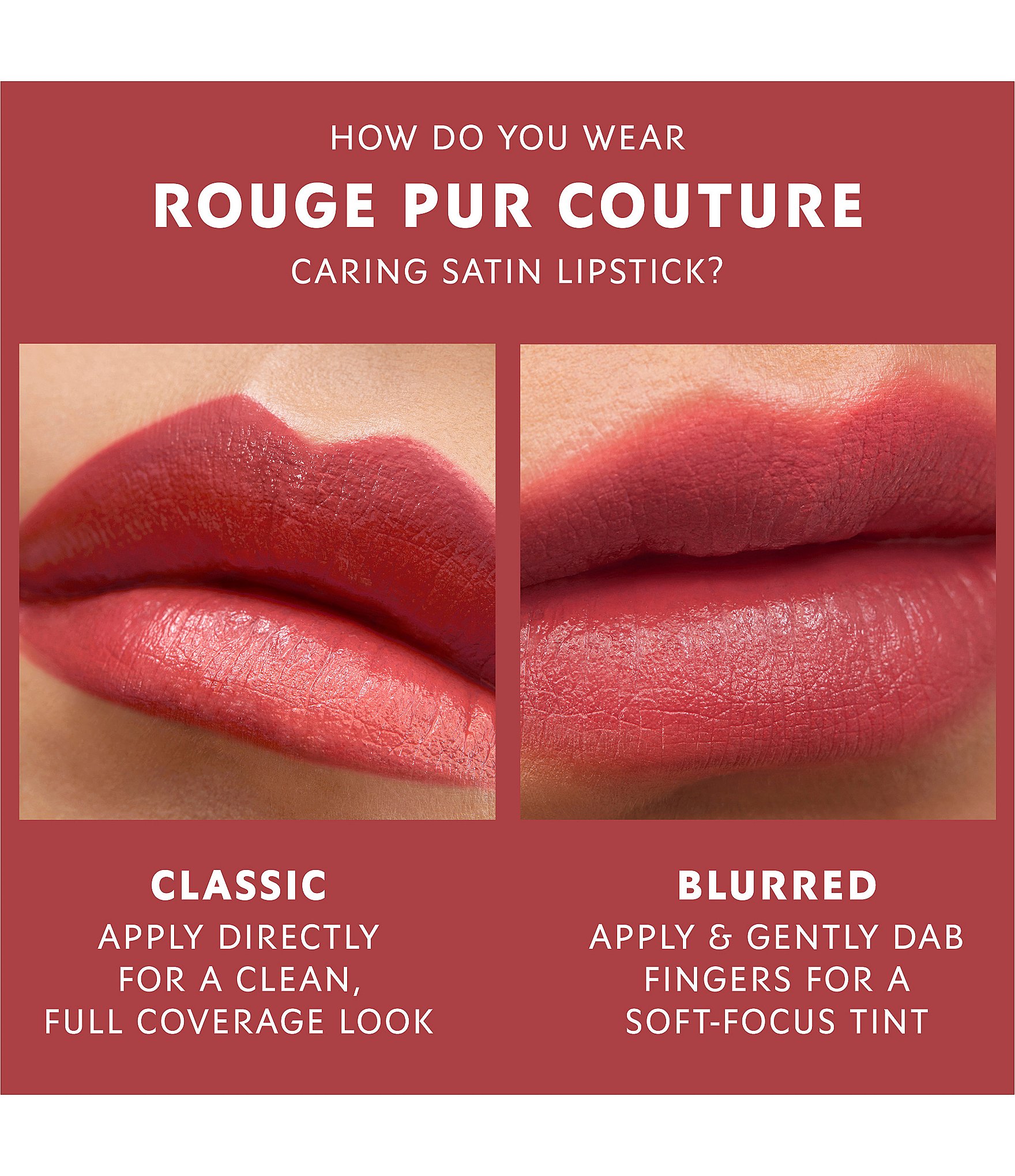 Yves Saint Laurent Beaute Rouge Pur Couture Caring Satin Lipstick