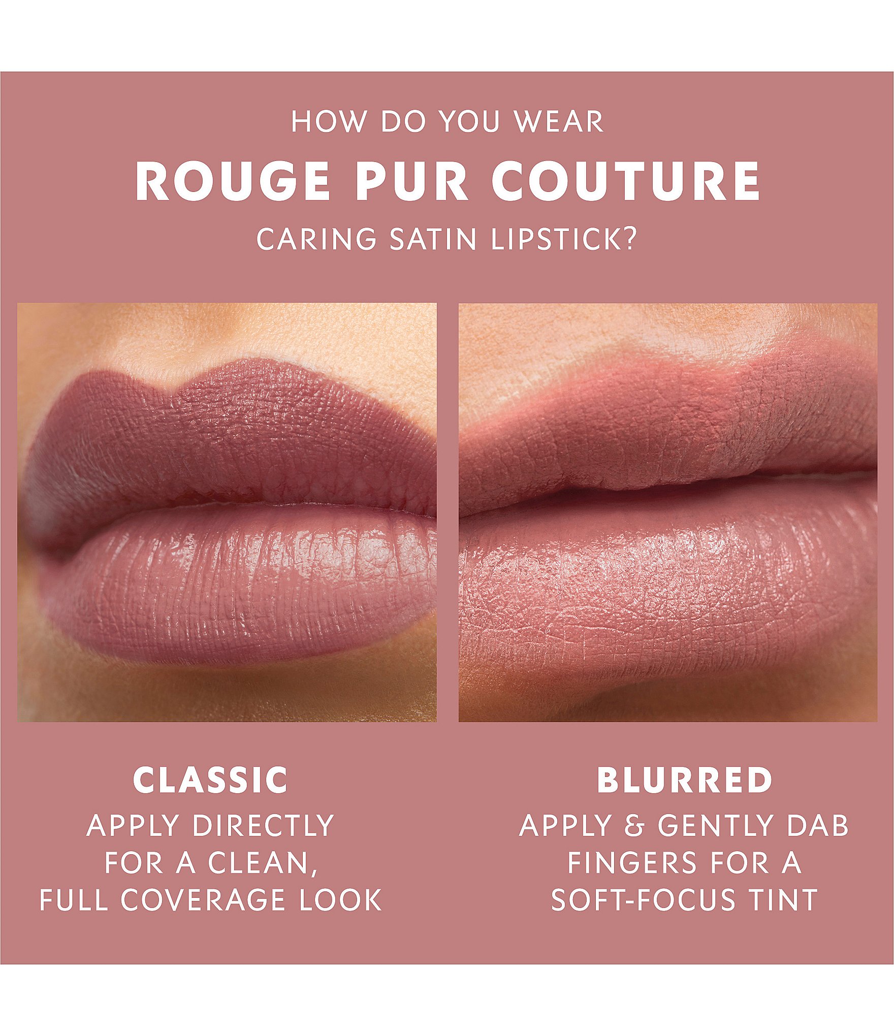 Yves Saint Laurent Beaute Rouge Pur Couture Caring Satin Lipstick