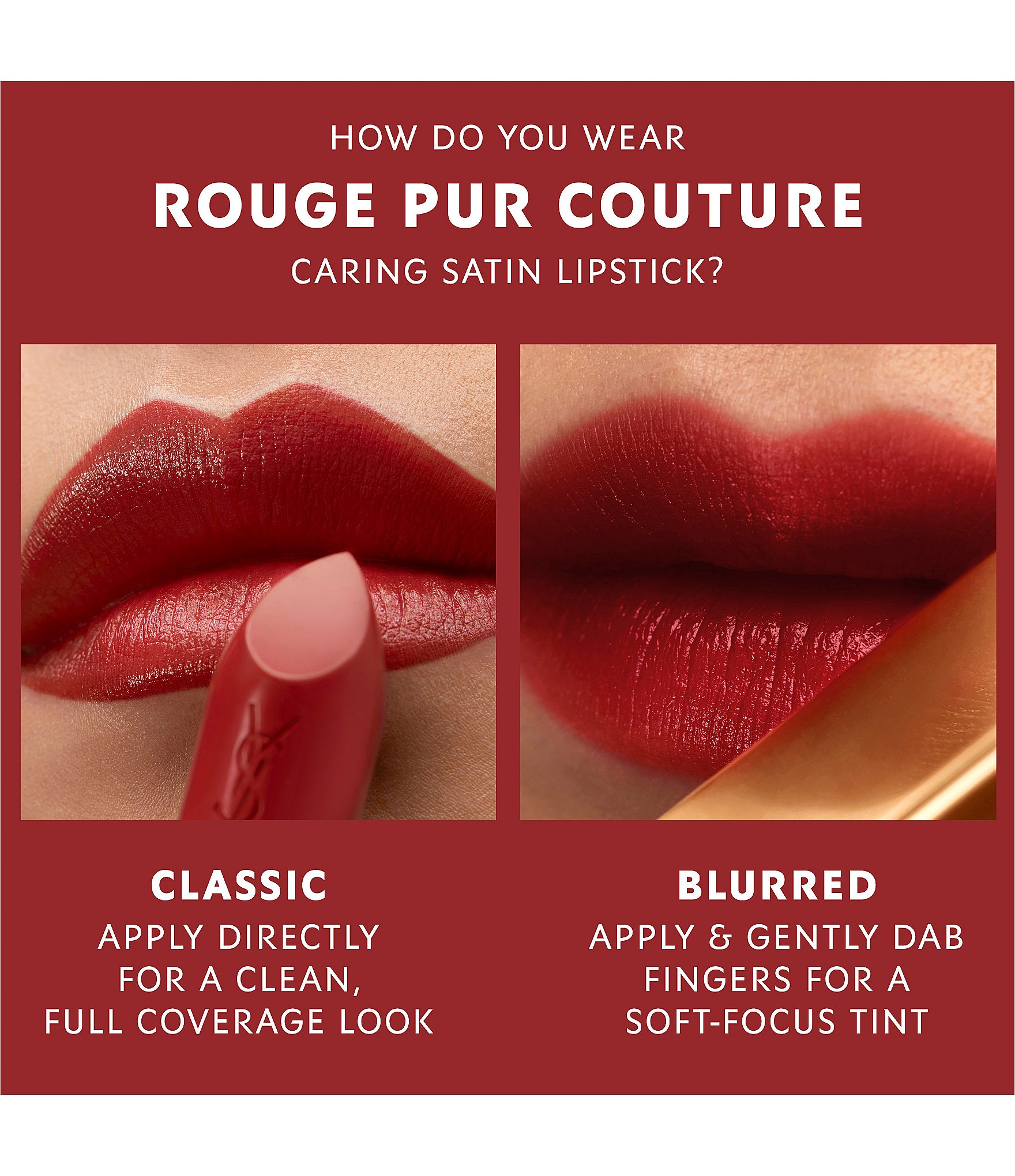 Yves Saint Laurent Beaute Rouge Pur Couture Caring Satin Lipstick