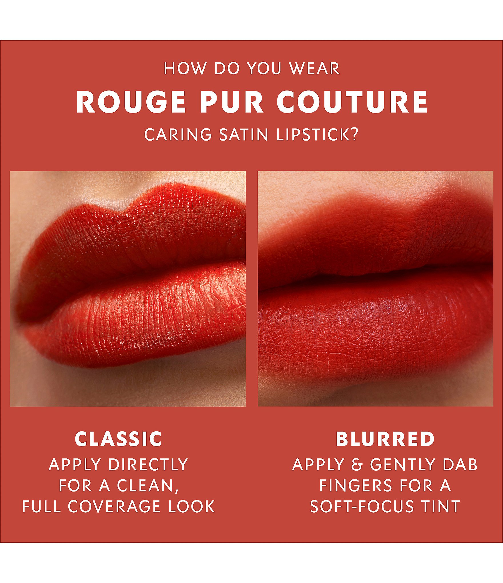 Yves Saint Laurent Beaute Rouge Pur Couture Caring Satin Lipstick