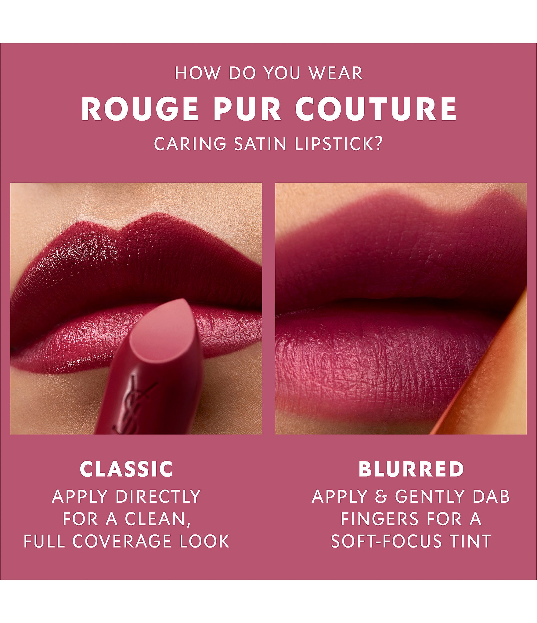 Yves Saint Laurent Beaute Rouge Pur Couture Caring Satin Lipstick