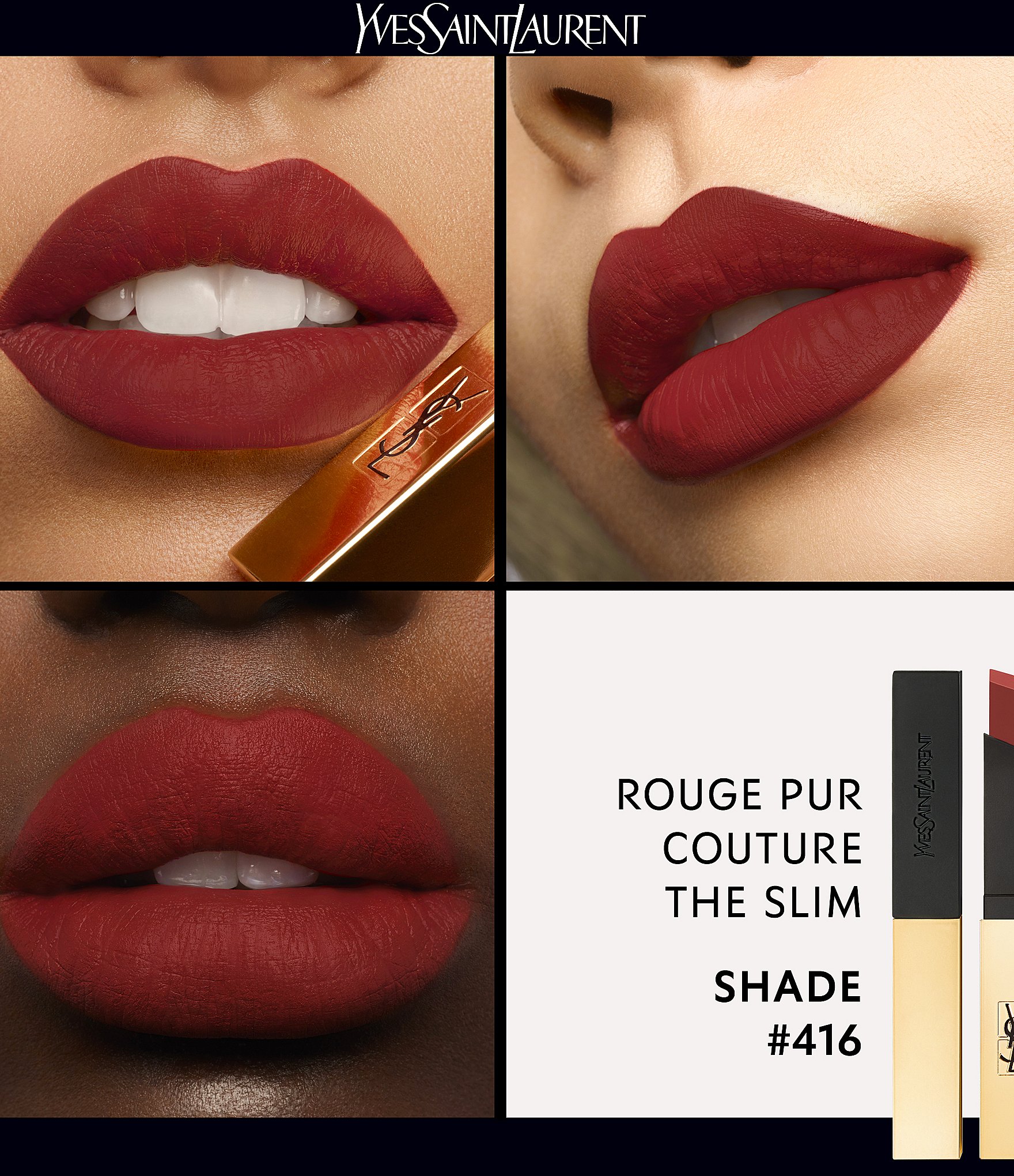 Yves Saint Laurent Beaute Rouge Pur Couture The Slim Matte Lipstick