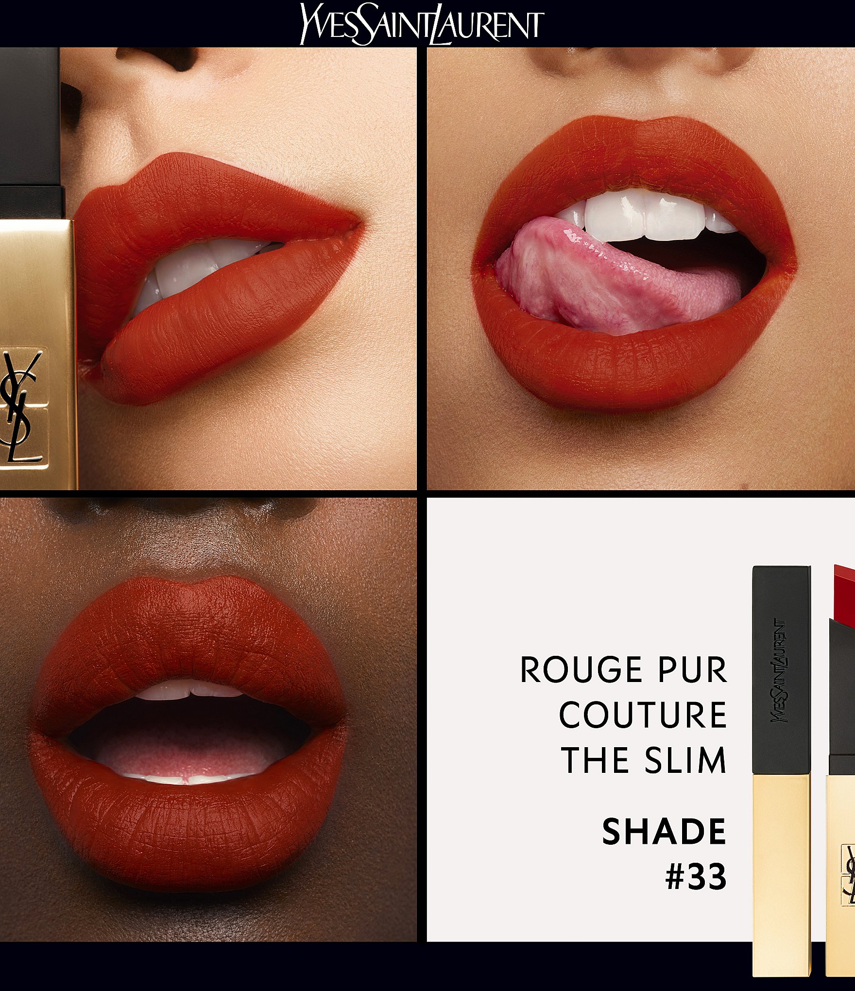 Yves Saint Laurent Beaute Rouge Pur Couture The Slim Matte Lipstick