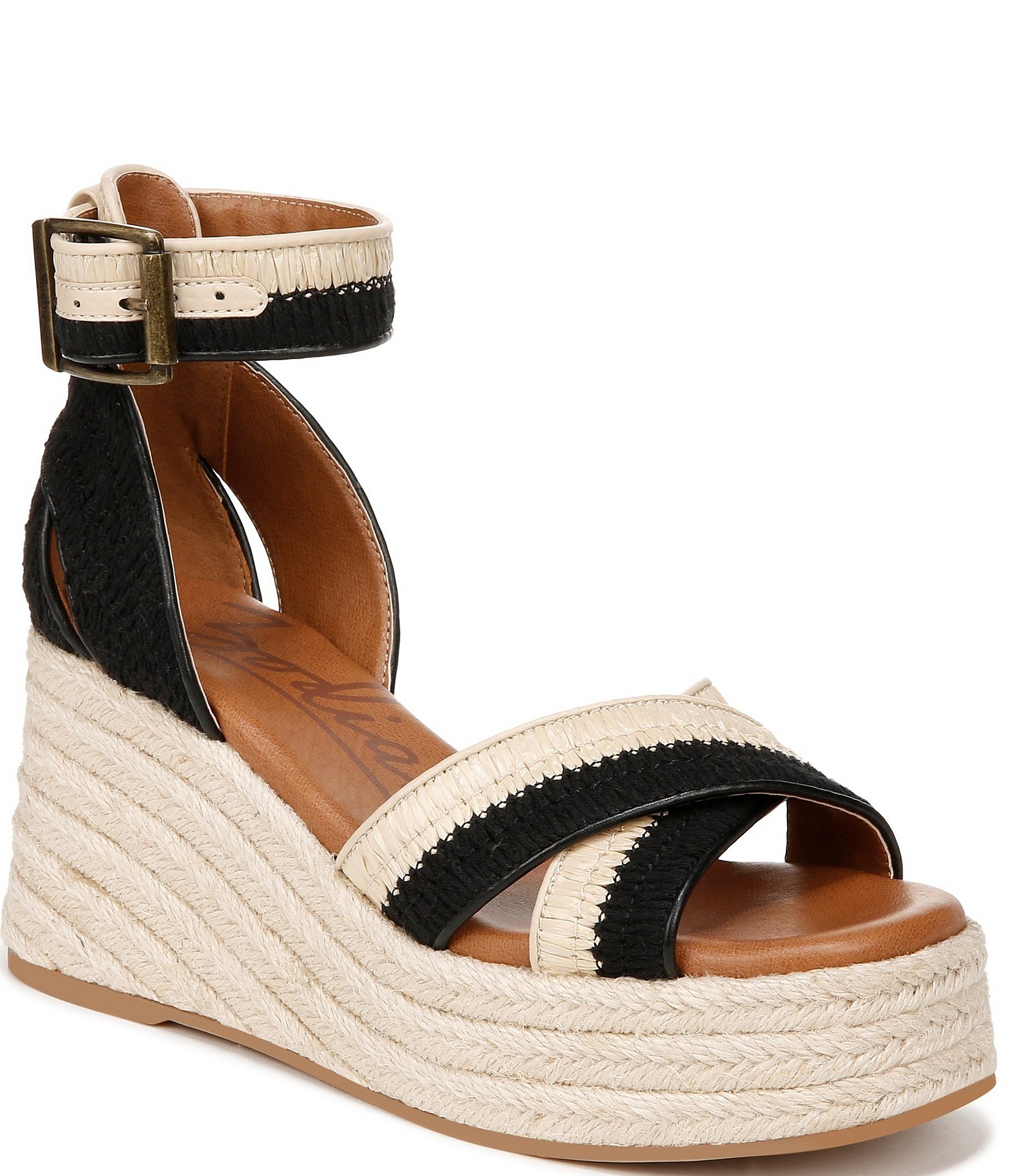 Zodiac Naomi Raffia Espadrille Platform Wedge Sandals | Dillard's