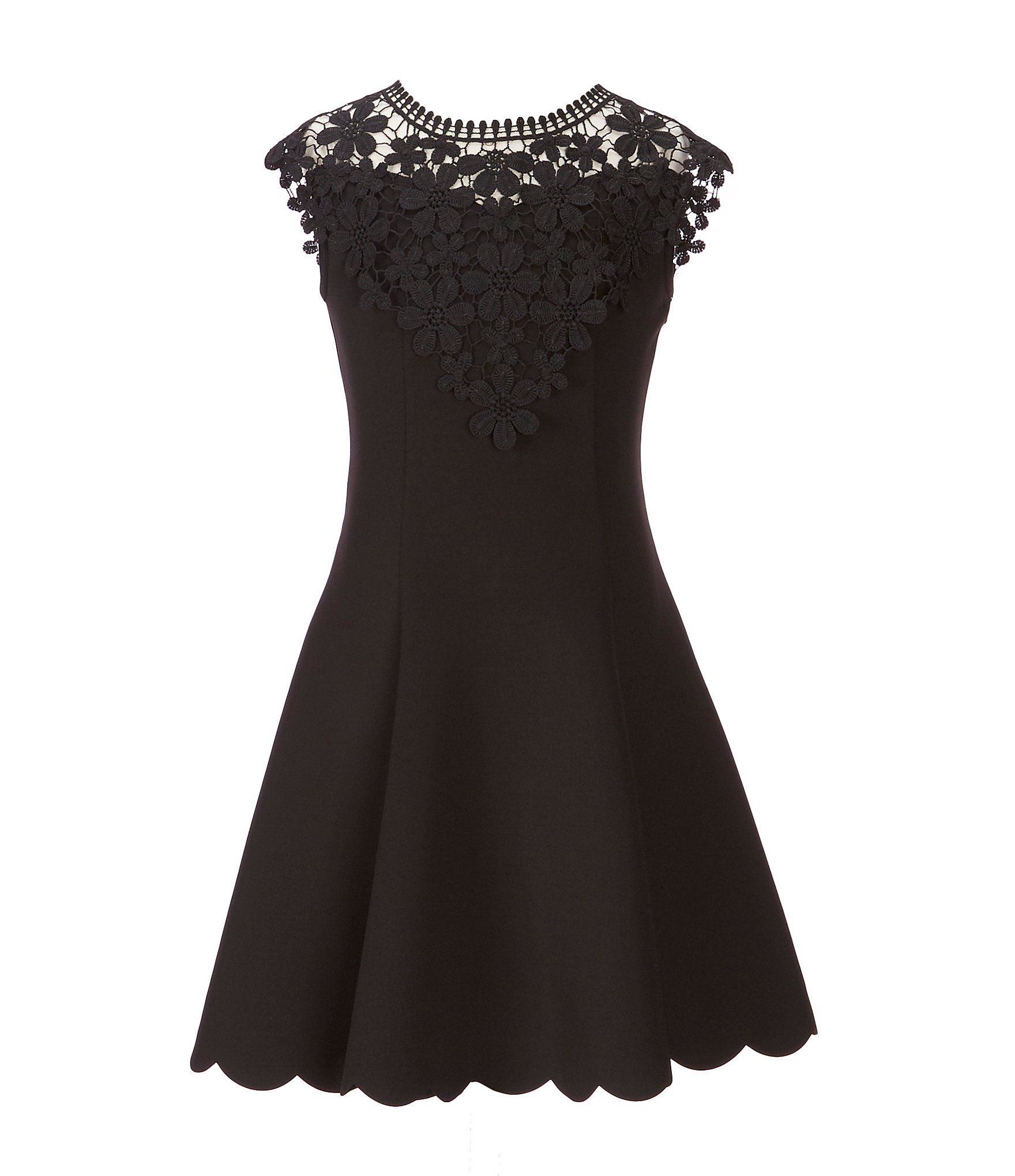 Lace Dress - Black - Ladies