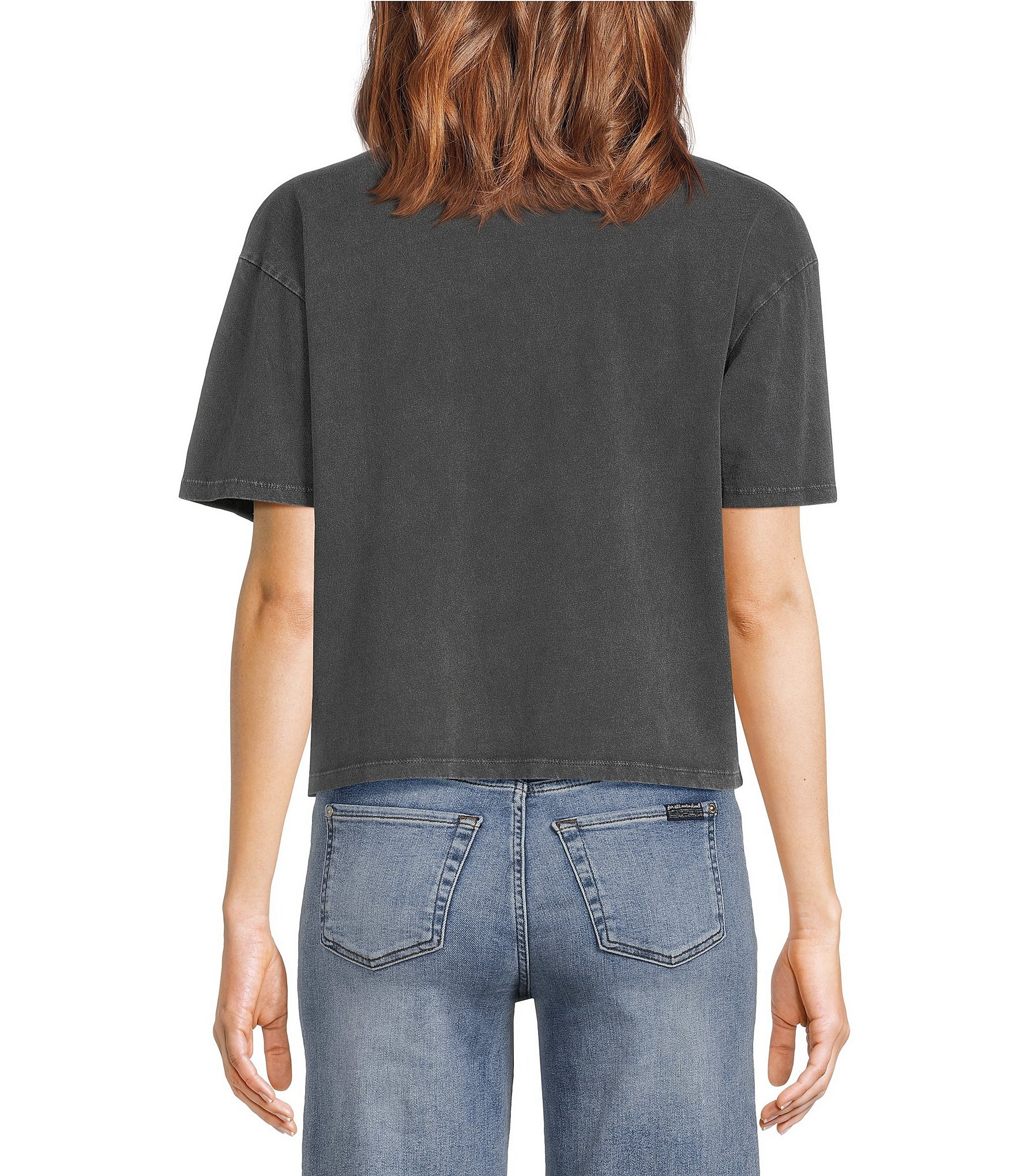 Zutter Knit Crew Neck Short Sleeve Howdy Horseshoe Graphic Tee