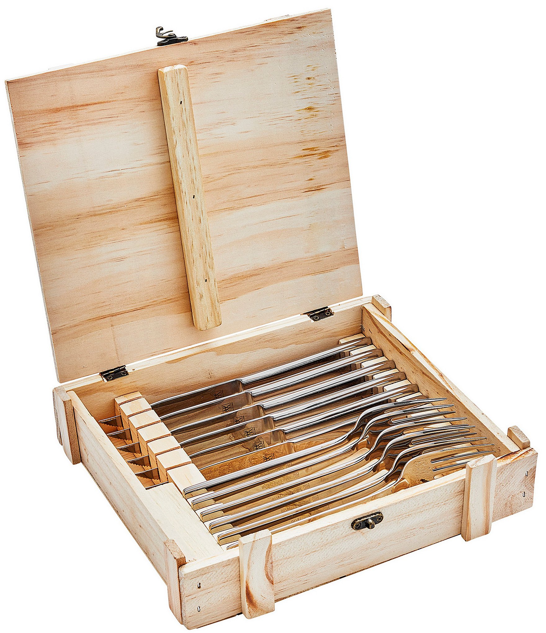 Zwilling 12-Piece Stainless Steel Fork & Knives Presentation Box Set