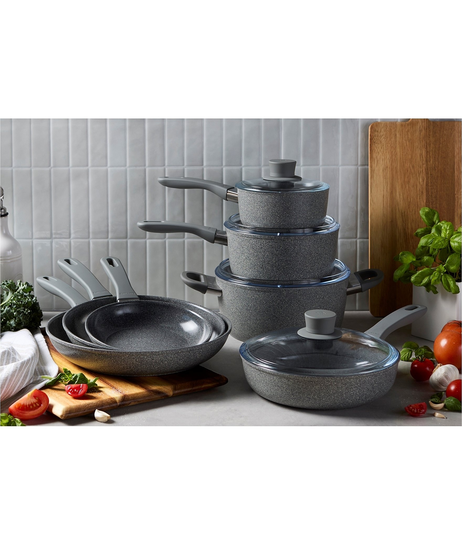Zwilling Parma Plus Ceramic 10-Piece Aluminum Ceramic Nonstick Cookware Set